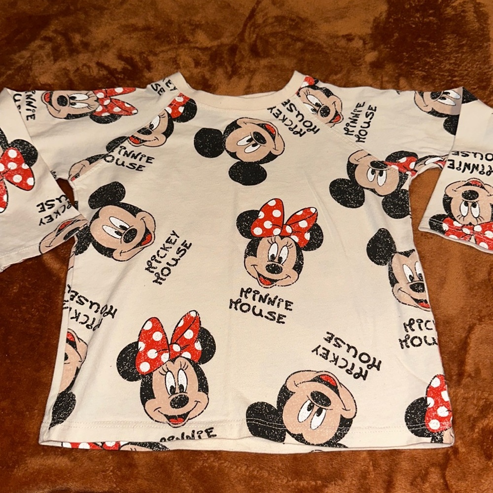 Zara Minnie Mickey top